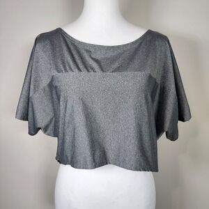 Workhall High‎ Low Shirt Womens Small Hi Lo Stretch Oversize Top Streetwear Tee